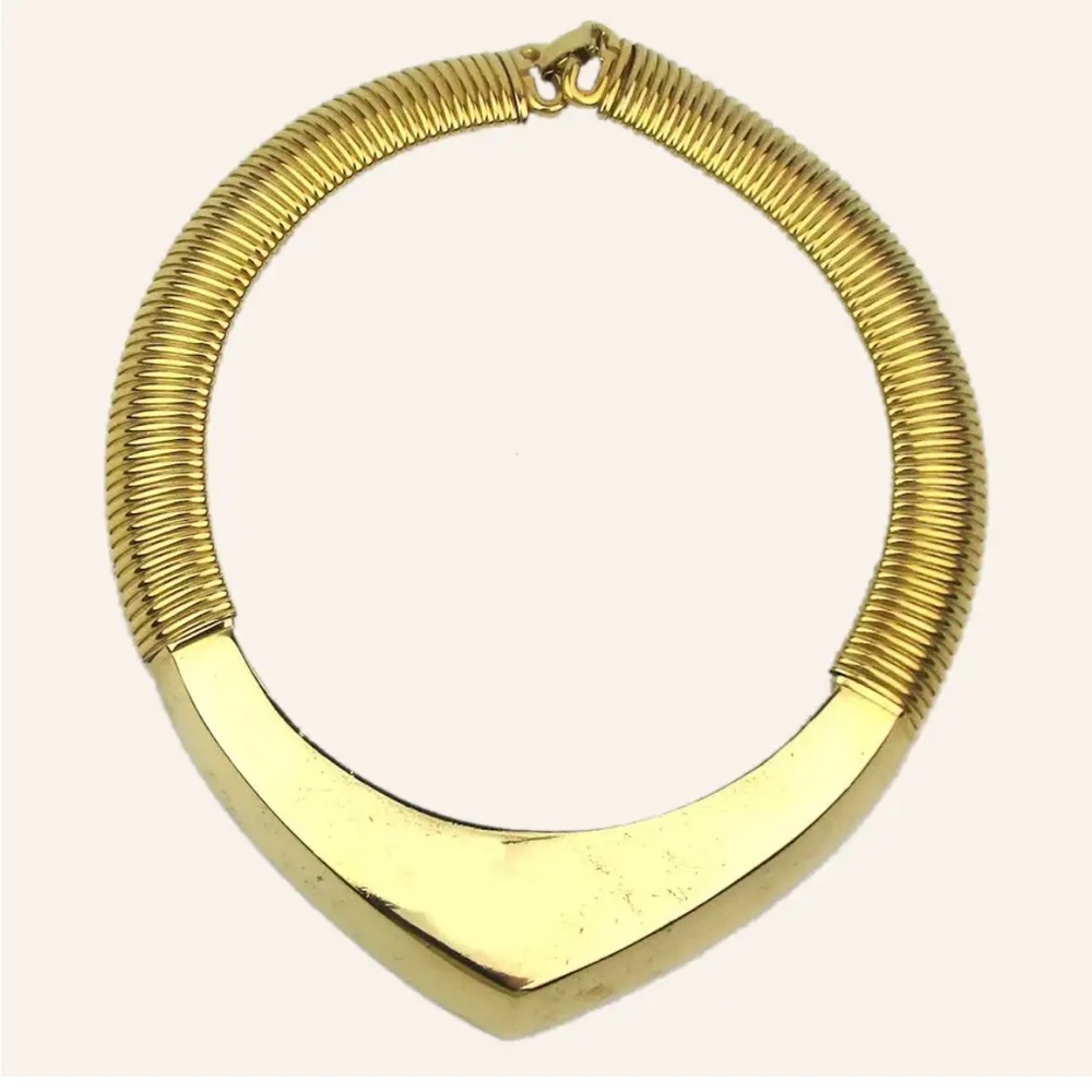 Rare Vintage Givenchy Chunky Gold Tone Necklace